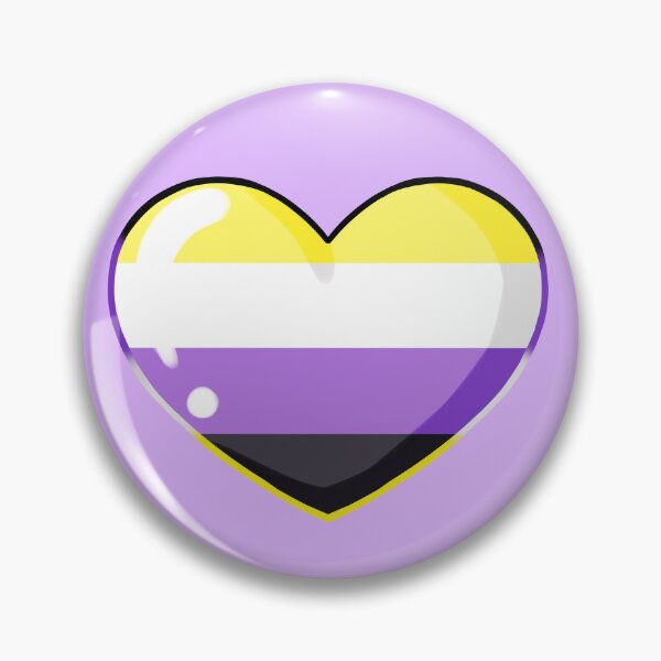 Item preview, Nonbinary Pride Heart designed and sold by AryNecho.