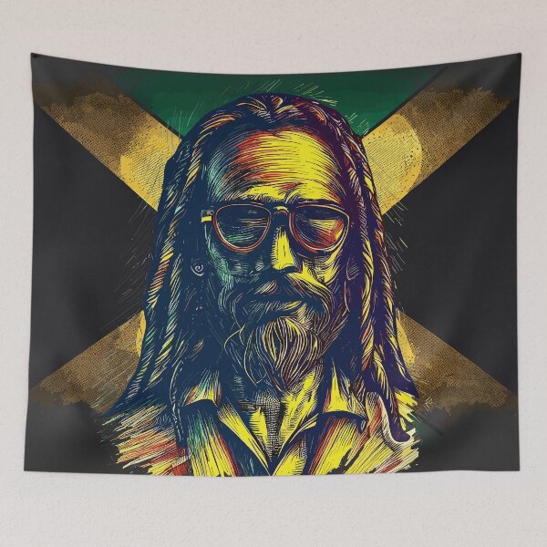 Item preview, Rasta Jamaica man designed and sold by TomFrontierArt.