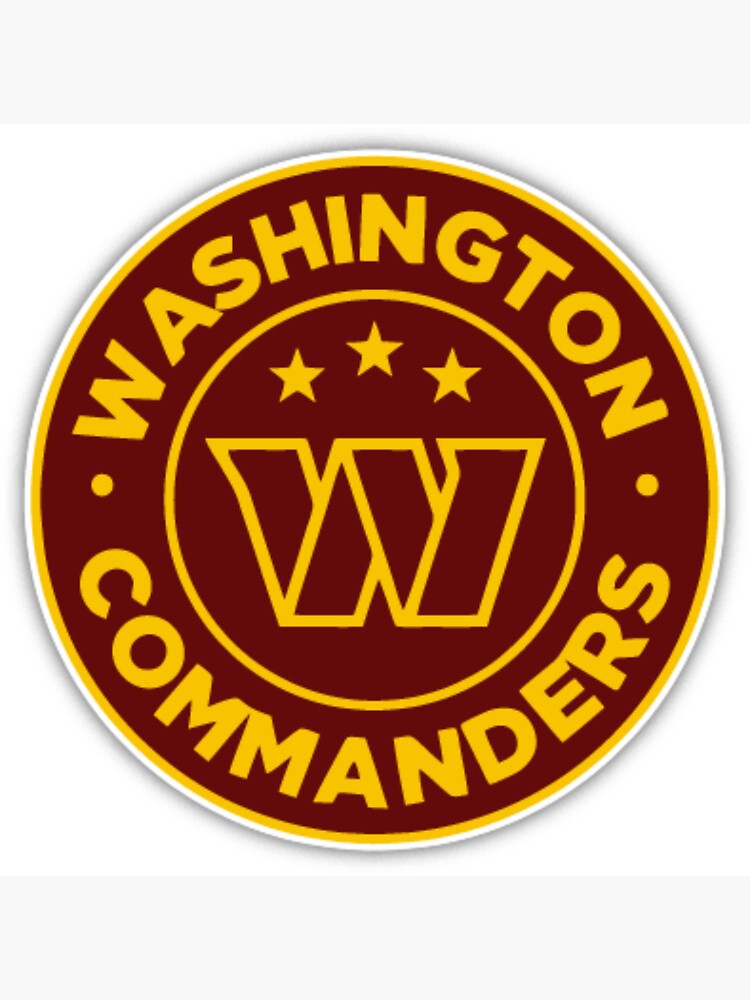 Washington Commanders Washington Commanders Washington Commanders Sticker for  Sale by EssayDueShop