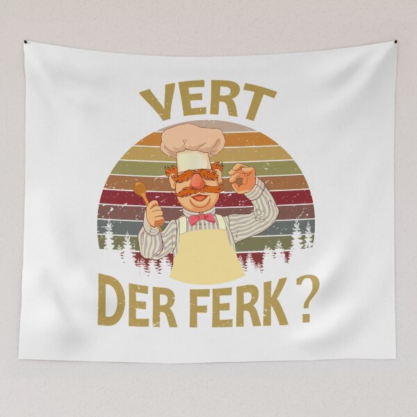 Item preview, Vert Der Ferk  cook Swedish Chef Funny tshirt  2019 saying Men Women designed and sold by ThereseKund.