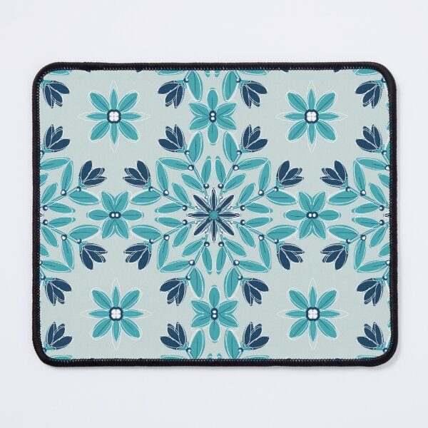 Item preview, Blue Abstract Botanical Mandala  designed and sold by DawnLawty67.