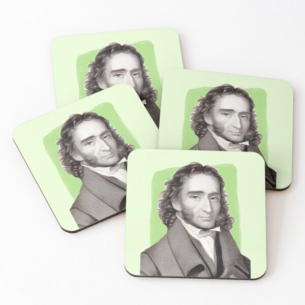 Item preview, Italian Violinist Niccolò Paganini - mint Green - illustration  designed and sold by Litstoy.