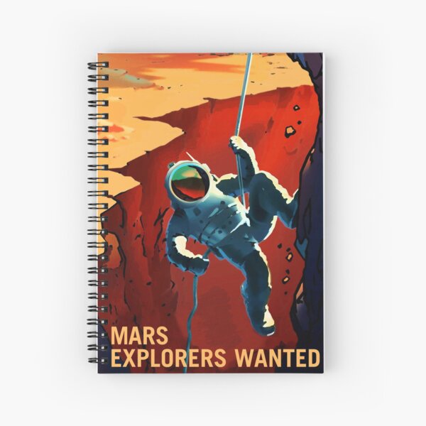 Item preview, Mars - Explorers Wanted Astronaut Climbing Illustration  designed and sold by everydayjane.