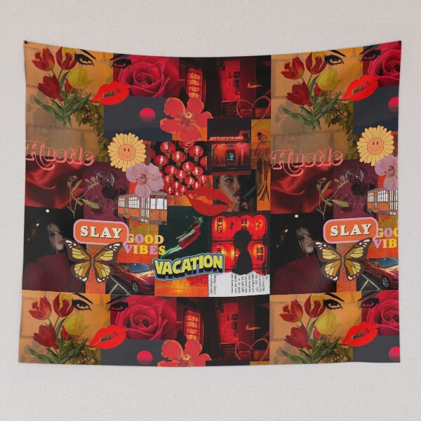 Item preview, Red Aesthetic Collage designed and sold by Anannya  Mondal.