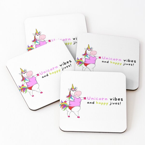 Item preview, Unicorn vibes and happy jives! Funny Unicorn dancing. designed and sold by KortsaCrea.