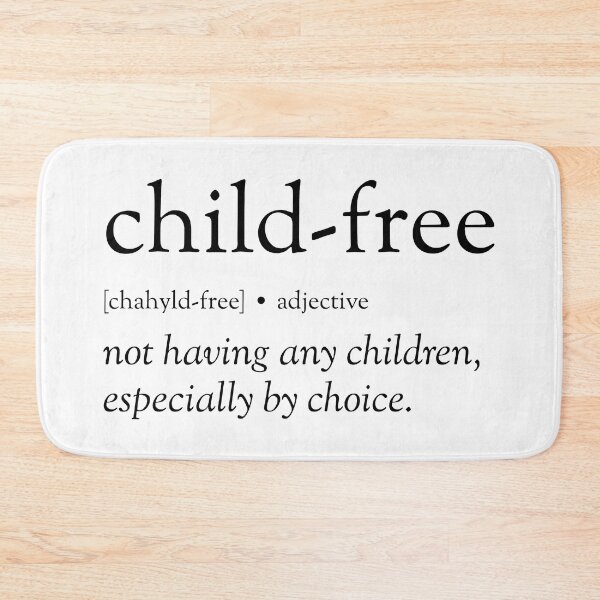 Item preview, The child-free dictionary definition in black designed and sold by TheChildfree.