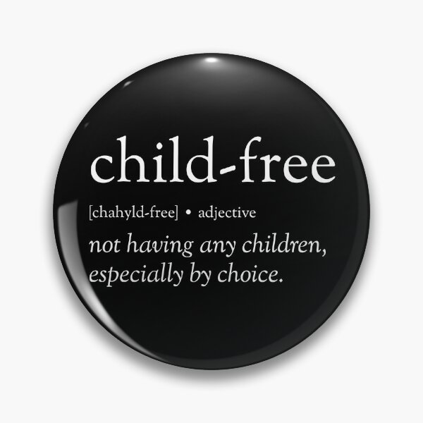 Item preview, The child-free dictionary definition in white designed and sold by TheChildfree.