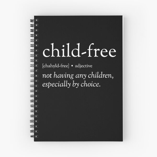 Item preview, The child-free dictionary definition in white designed and sold by TheChildfree.