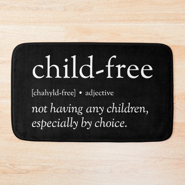 Item preview, The child-free dictionary definition in white designed and sold by TheChildfree.