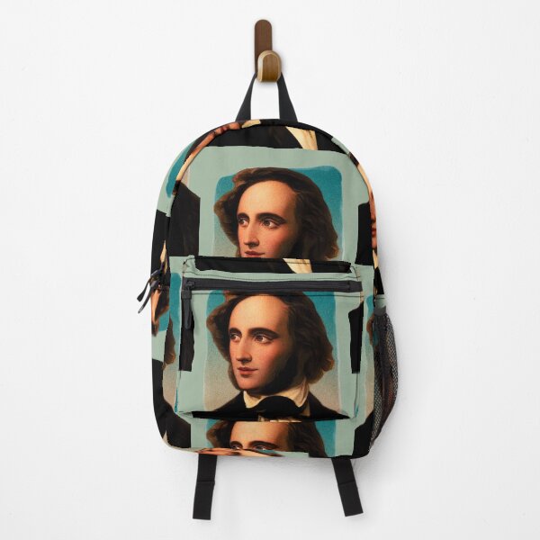 Item preview, German Composer Felix Mendelssohn - green - illustration  designed and sold by Litstoy.
