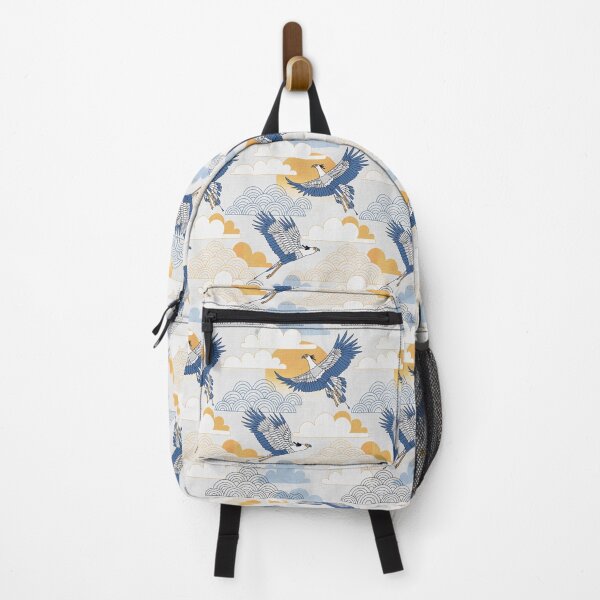 Item preview, Bold Oriental Style Secretary Birds - Soft Skies designed and sold by TigaTiga.