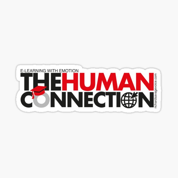 The Human Connection - E-Learning with Emotion - Horizontal Sticker