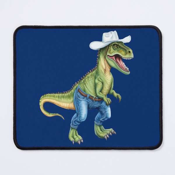 Item preview, Texan Cowboy Dinosaur Wearing Denim Jeans designed and sold by taiche.