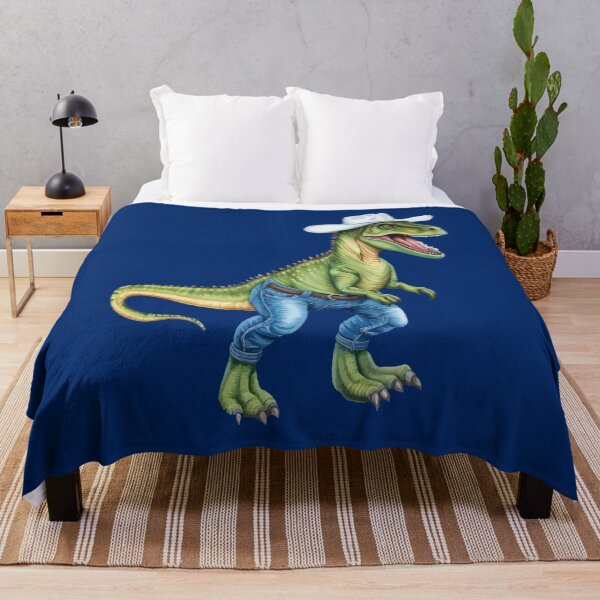 Item preview, Texan Cowboy Dinosaur Wearing Denim Jeans designed and sold by taiche.