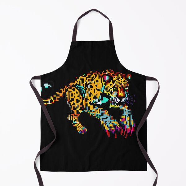 Item preview, Pixel Art Leopard Leap designed and sold by pocketart2023.