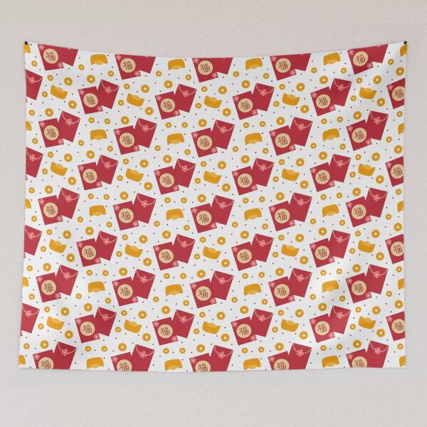 Item preview, Chinese New Year Red Envelopes Pattern designed and sold by draftsxdoodles.