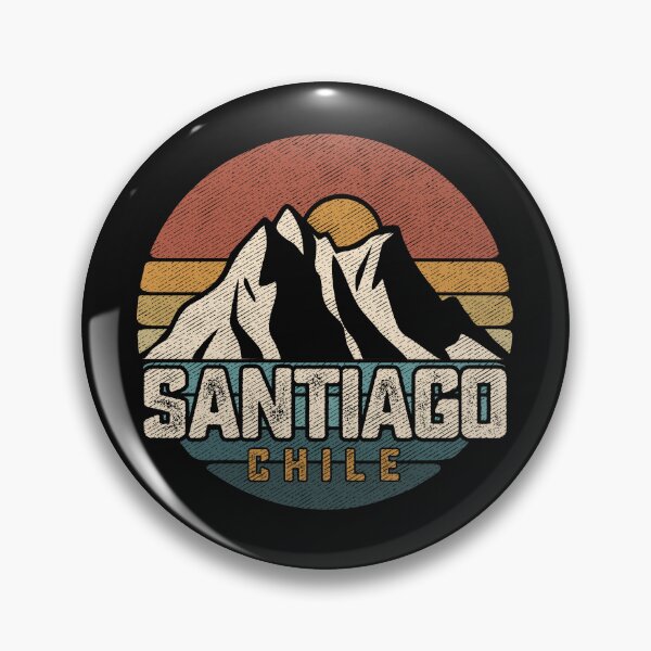 Item preview, Santiago De Chile Mountains 80s Retro Souvenir Vintage Art designed and sold by alenaz.