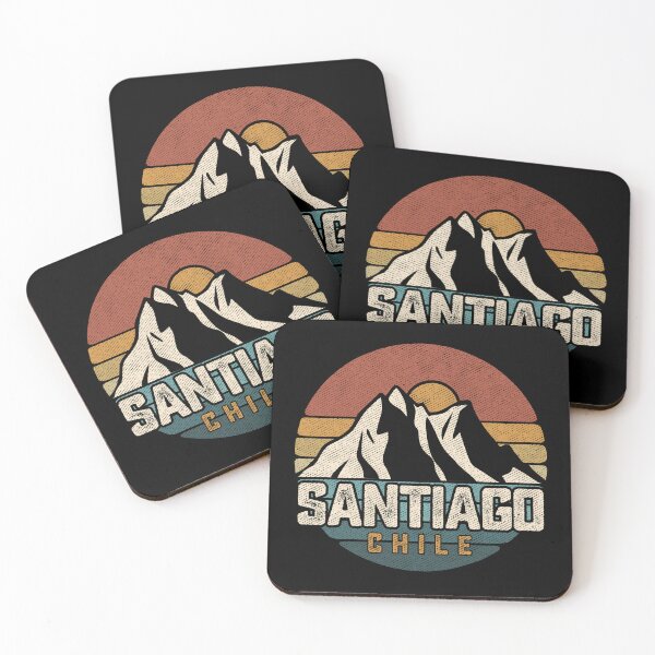 Item preview, Santiago De Chile Mountains 80s Retro Souvenir Vintage Art designed and sold by alenaz.