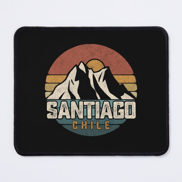 Item preview, Santiago De Chile Mountains 80s Retro Souvenir Vintage Art designed and sold by alenaz.