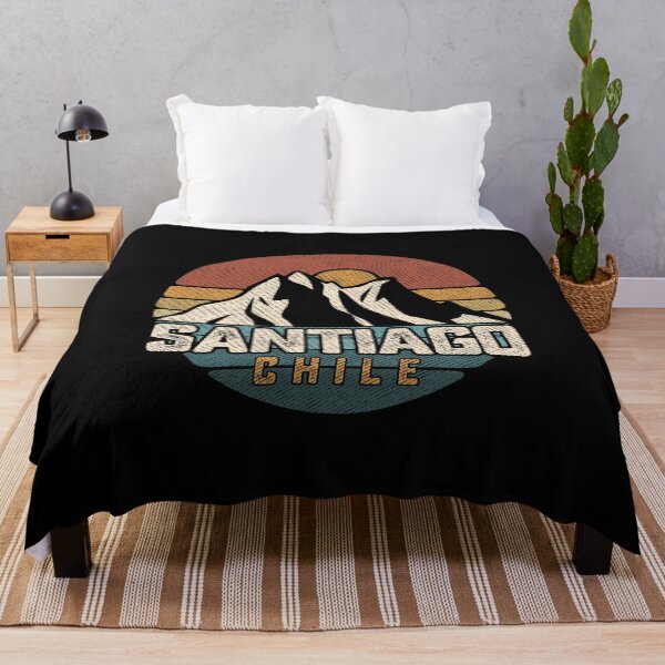 Item preview, Santiago De Chile Mountains 80s Retro Souvenir Vintage Art designed and sold by alenaz.