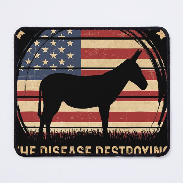 Item preview, Donkey Pox The Disease Destroying America Vintage USA Flag designed and sold by PeterkinOlguin.