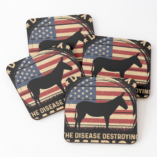 Item preview, Donkey Pox The Disease Destroying America Vintage USA Flag  designed and sold by PeterkinOlguin.