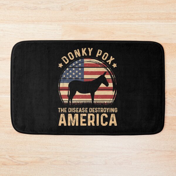 Item preview, Donkey Pox The Disease Destroying America Vintage USA Flag  designed and sold by PeterkinOlguin.