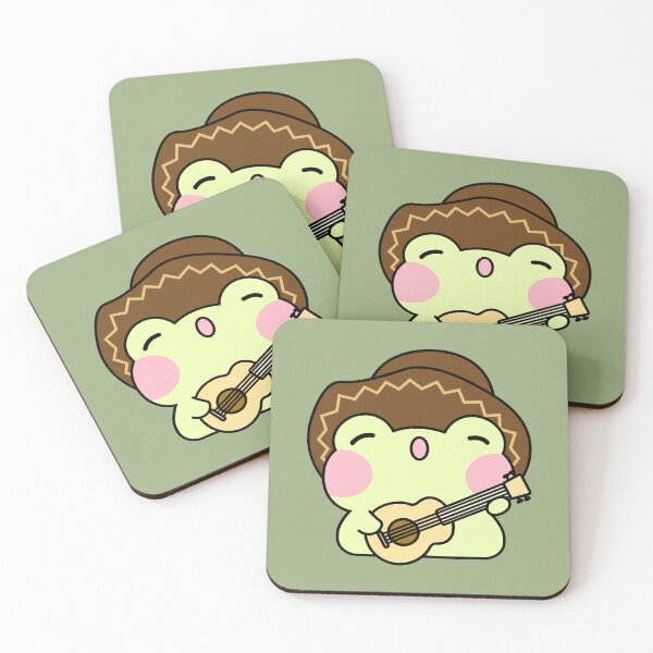 Artikelvorschau, Gitarren-Froggies Süßes Kawaii entworfen und verkauft von GaemGlomDesign.