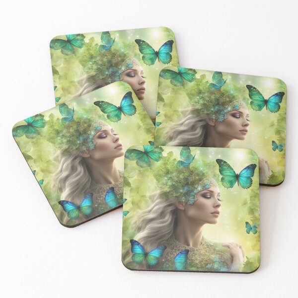 Item preview, Dama en naturaleza verde designed and sold by Pardazesh.