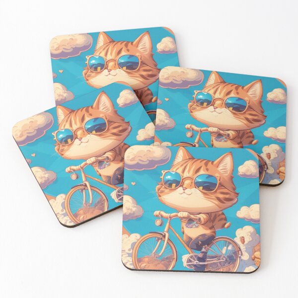 Item preview, A Cat's Crusade for Cycling designed and sold by PaperPalette.
