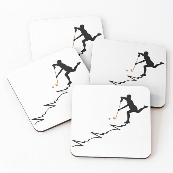 Artikelvorschau, Hockey-Herzschlag-Silhouette entworfen und verkauft von Mesyo.