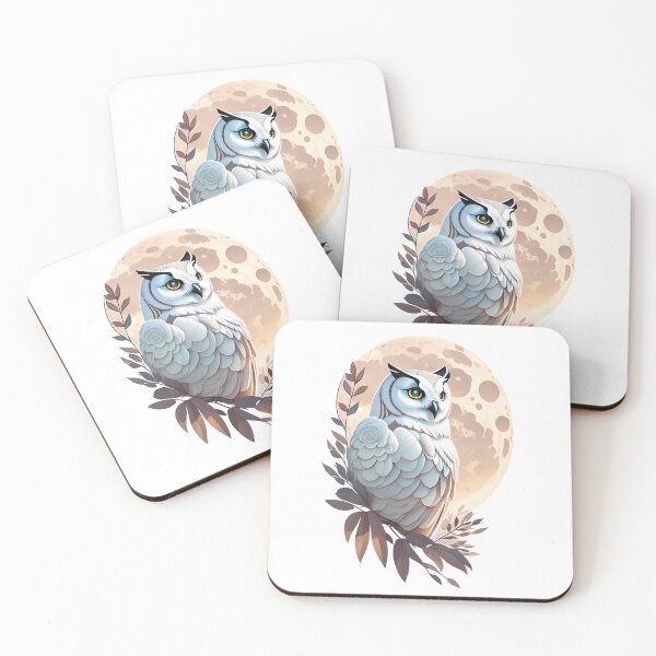 Item preview, The Owl and the Moon designed and sold by Funny Vintage Stickers And T-Shirts.