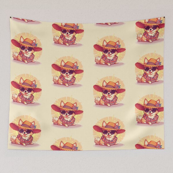 Item preview, A fancy Pomeranian puppy ready for the summer designed and sold by etherElric.