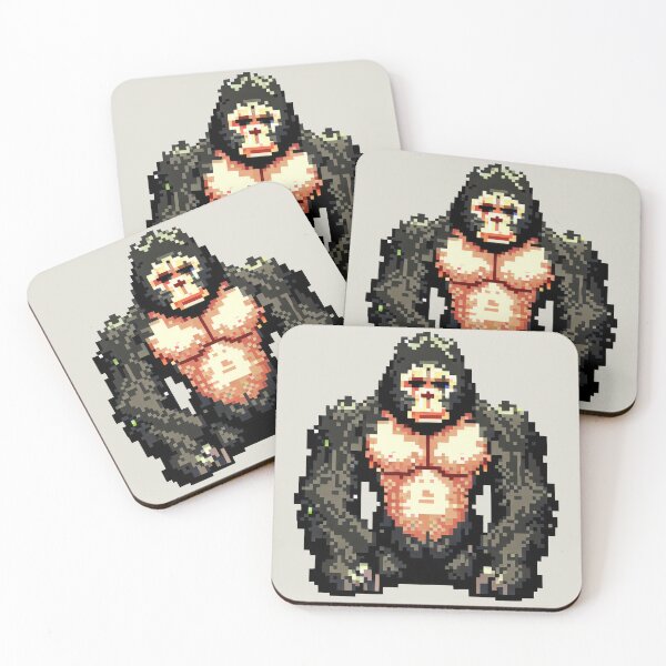 Item preview, Pixel Power - Pixel Art Gorilla designed and sold by pocketart2023.