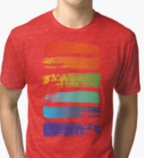 Rainbow brush Tri-blend T-Shirt