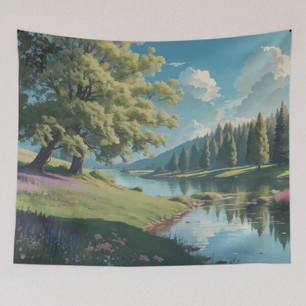 Item preview, Peaceful Riverbank designed and sold by BestPlannerShop.