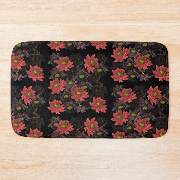 Item preview, Red water lilies at night designed and sold by FlowerandDesing.