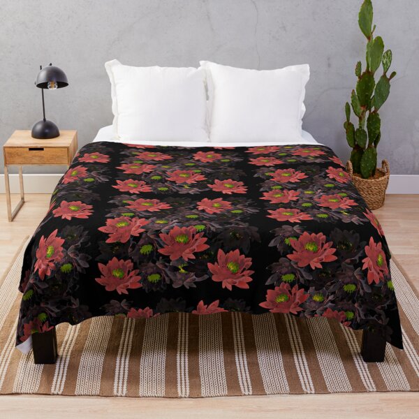 Item preview, Red water lilies at night designed and sold by FlowerandDesing.