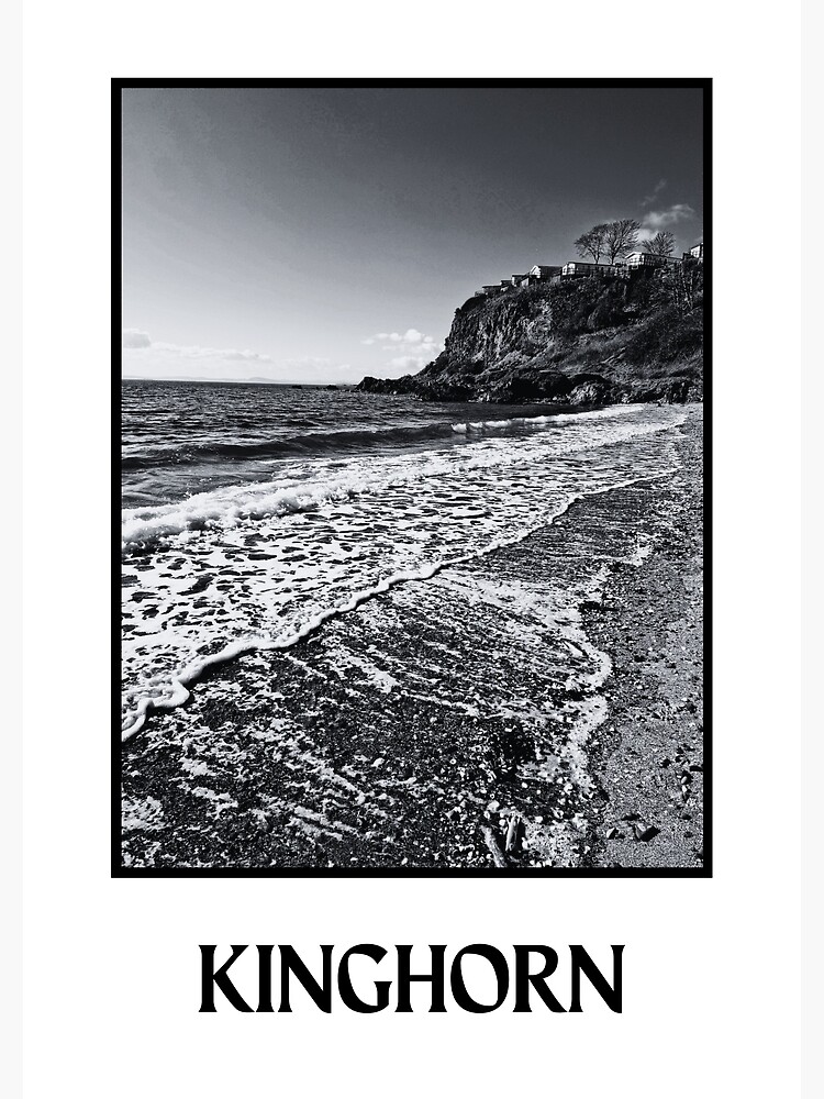 "Pettycur Bay, Kinghorn in black and white" Art Print for Sale by SandW4ever Redbubble