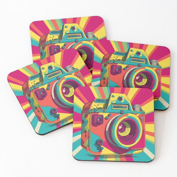 Item preview, Pop art illustration of a camera designed and sold by VirtualPalette.