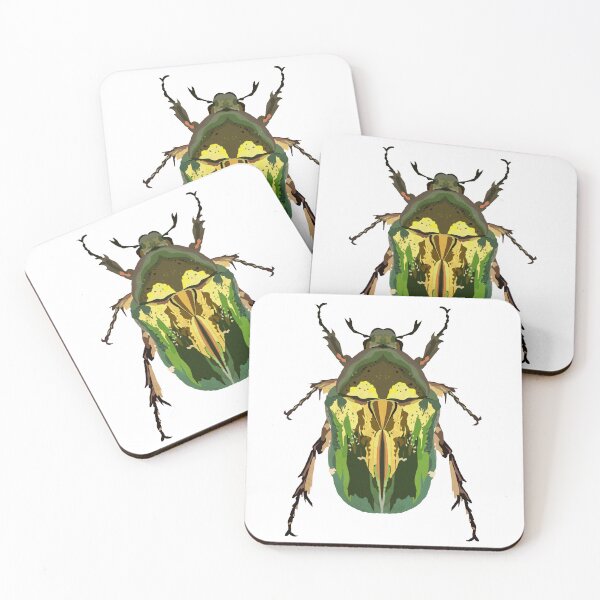 Item preview, Green Rose Chafer Beetle designed and sold by WCArtBoutique.