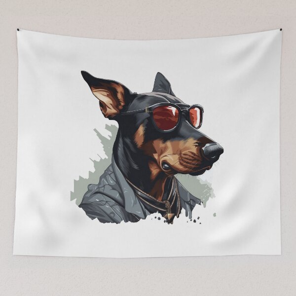 Item preview, Graffiti Protector: Street-Style Doberman Pinscher Edition | Dog Lovers designed and sold by DarcoDesigns.