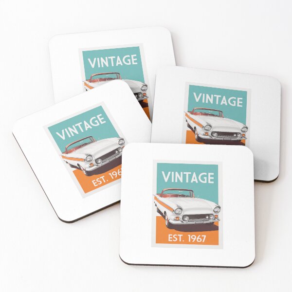 Item preview, Born 1967 vintage convertible car open top roadster retro designed and sold by w1ckerman.