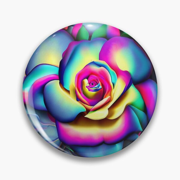 Item preview, Vibrant 3D Roses - Rainbow Color Seamless Pattern designed and sold by ImgntnMonster.