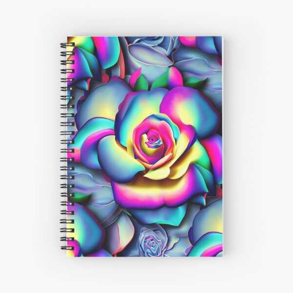Item preview, Vibrant 3D Roses - Rainbow Color Seamless Pattern designed and sold by ImgntnMonster.