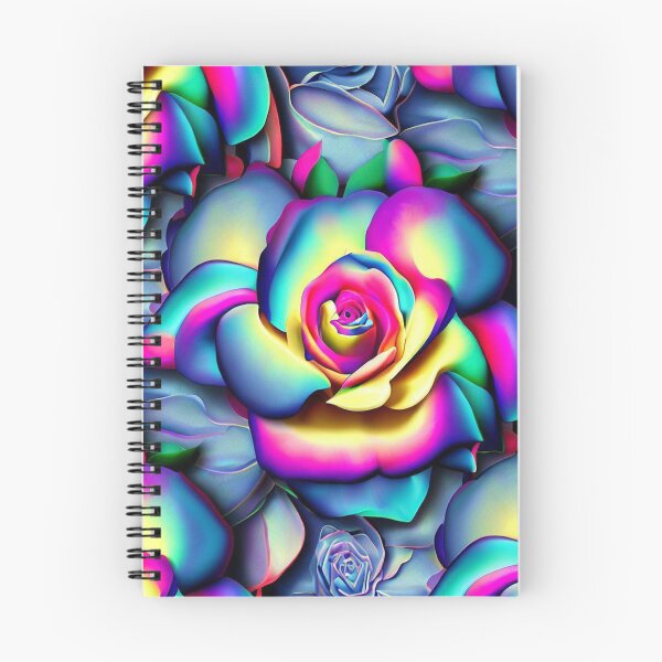 Item preview, Vibrant 3D Roses - Rainbow Color Seamless Pattern designed and sold by ImgntnMonster.