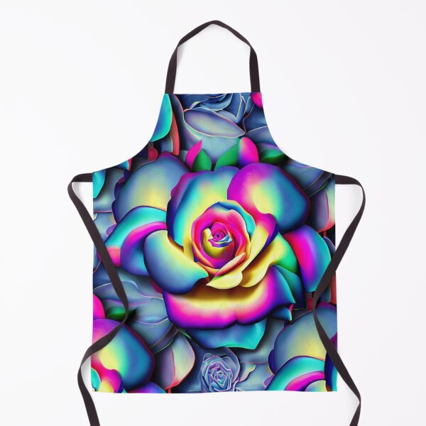 Item preview, Vibrant 3D Roses - Rainbow Color Seamless Pattern designed and sold by ImgntnMonster.