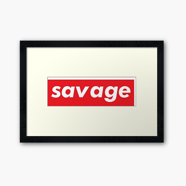 Savage Words Millennial Use Gerahmter Kunstdruck