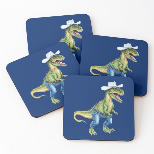 Item preview, Texan Cowboy Dinosaur Wearing Denim Jeans designed and sold by taiche.