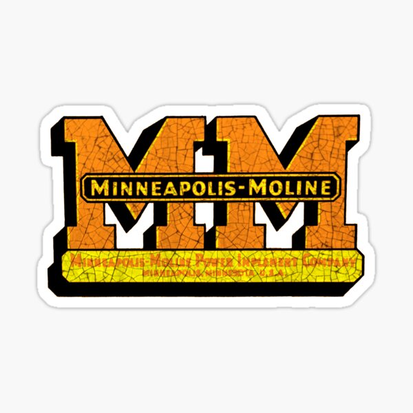 Minneapolis Moline Farm Machinery Sticker
